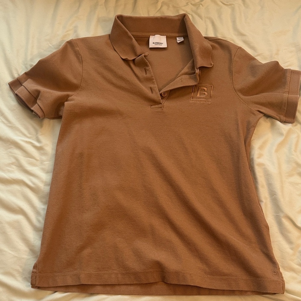 Burberry Tan Polo Shirt